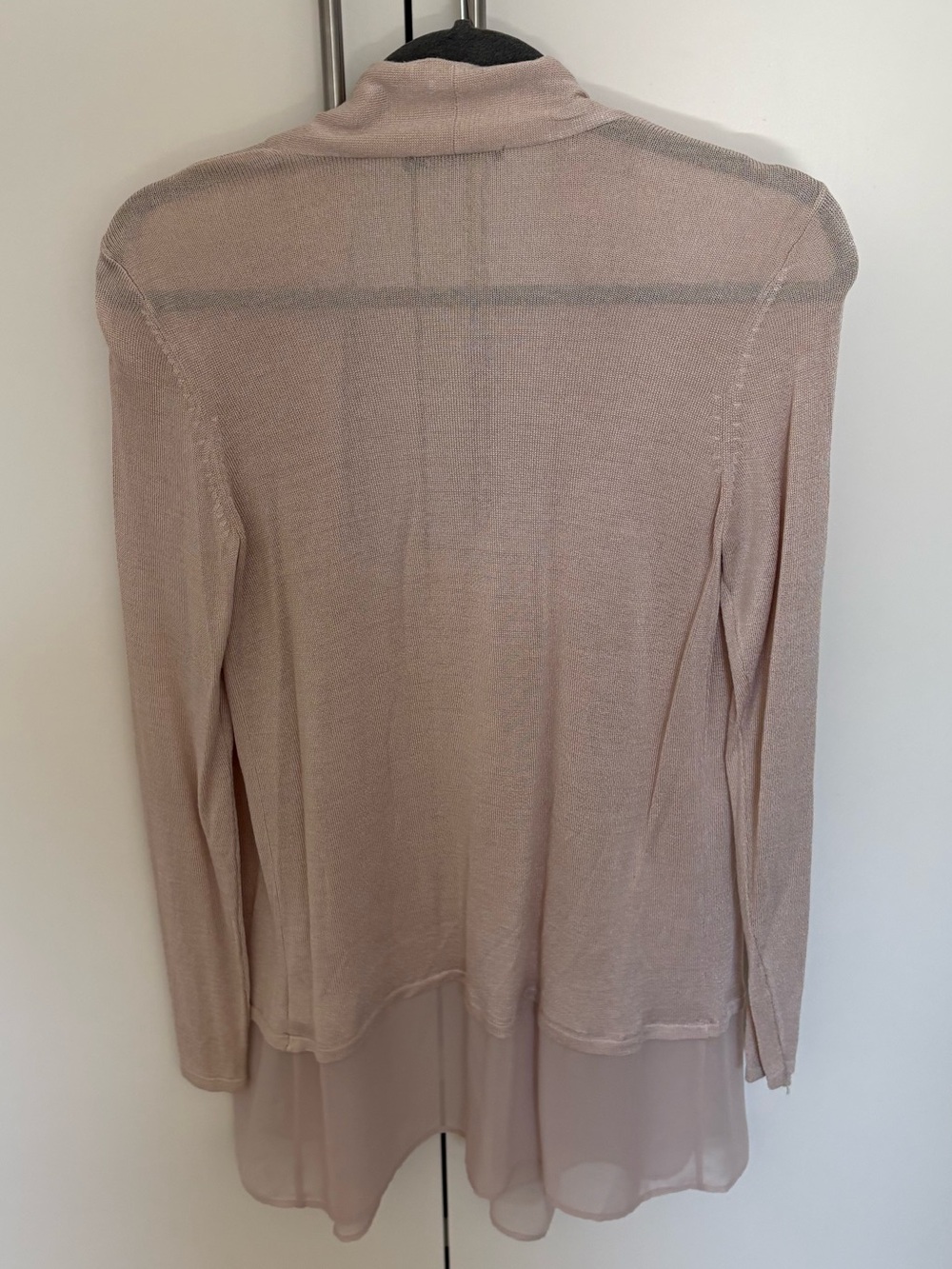 NIC+ZOE Open-Front Sheer Cardigan in Blush Pink - Picture 2 of 7